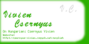 vivien csernyus business card